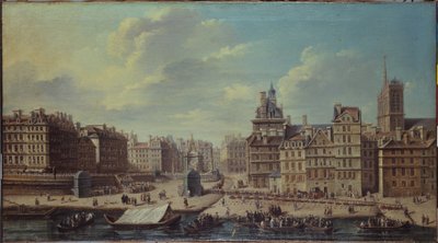 Festa data a Place de Grève in occasione della nascita della Principessa Marie-Thérèse, figlia del Delfino, luglio 1746 da Nicolas Raguenet