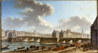 Pont Neuf e le vedute della città dal molo di Conti, c.1772 da Nicolas Raguenet