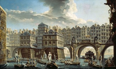 La gara dei barcaioli davanti al Pont Neuf, Parigi da Nicolas Raguenet