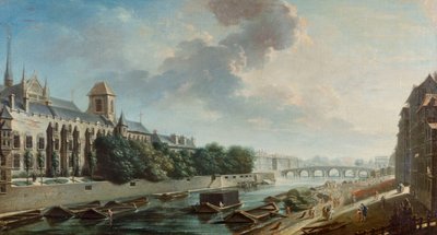 Il palazzo arcivescovile visto dalla riva sinistra da Nicolas Raguenet