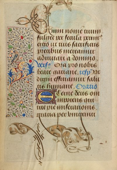 Pagina di testo decorata da Nicolas Spierinc