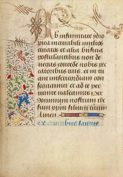 Pagina di testo decorata da Nicolas Spierinc