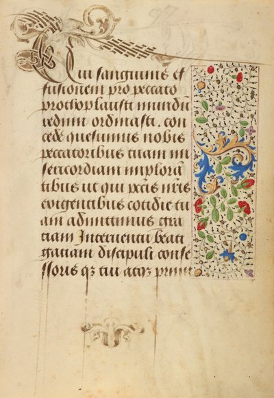 Pagina di testo decorata da Nicolas Spierinc
