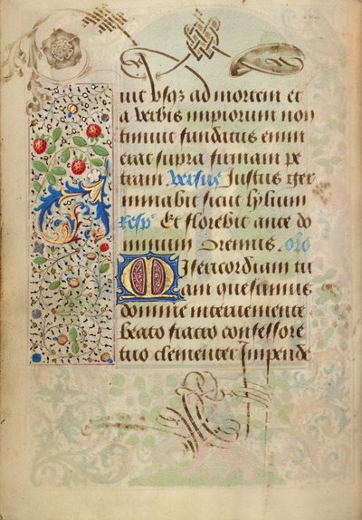 Pagina di testo decorata da Nicolas Spierinc