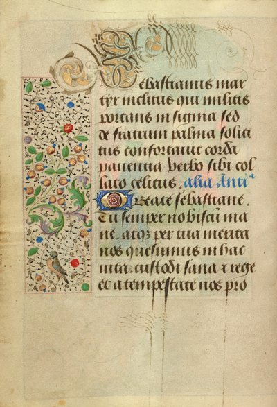 Pagina di testo decorata da Nicolas Spierinc