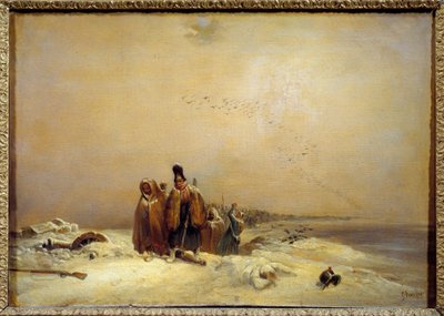 Episodio della ritirata russa Guerra napoleonica (1812) da Nicolas Toussaint Charlet