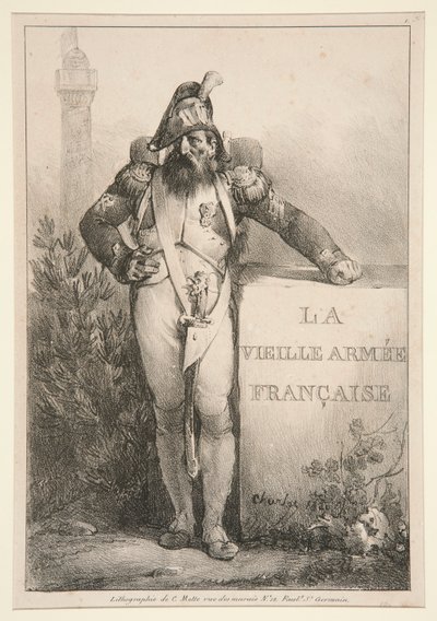 Frontespizio per la serie La Vieille Armee Francaise da Nicolas Toussaint Charlet