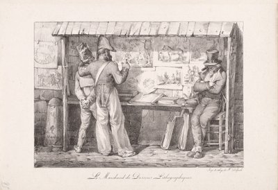 Il venditore di litografie da Nicolas Toussaint Charlet