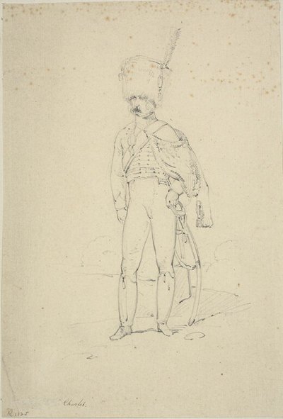 Ussaro in piedi da Nicolas Toussaint Charlet