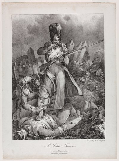 Il soldato francese (Le Soldat français) da Nicolas Toussaint Charlet