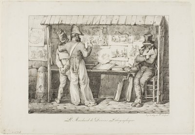Il venditore di litografie da Nicolas Toussaint Charlet