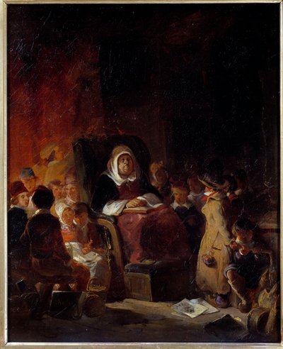Il maestro di scuola da Nicolas Toussaint Charlet