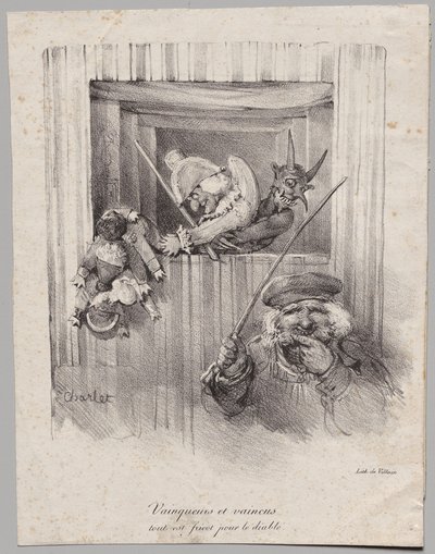 Vincitori e vinti, tutti sono cibo per il diavolo da Nicolas Toussaint Charlet