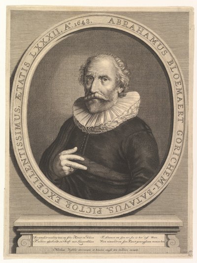 Ritratto di Abraham Bloemaert, XVII secolo da Nicolas Visscher