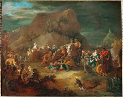 Le portement de Croix - Cristo porta la croce ... da Nicolas de (workshop) Largilliere