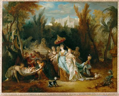 Moise sauve des eaux - Mosè salvato dai giunchi ... da Nicolas de (workshop) Largilliere