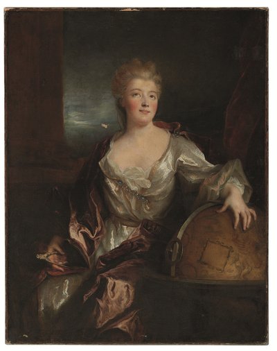 Ritratto di Gabrielle-Émilie le Tonnelier de Breteuil, Marchesa du Châtelet da Nicolas de Largillière