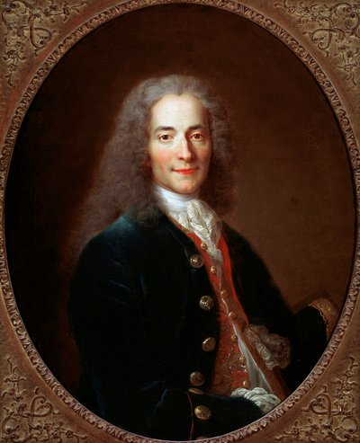 Ritratto dello scrittore e filosofo francese Voltaire, dopo il 1718 da Nicolas de Largillière