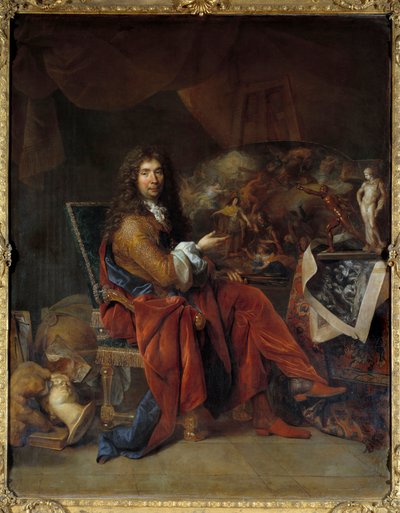 Ritratto di Charles Lebrun, primo pittore del re Luigi XIV da Nicolas de Largillière