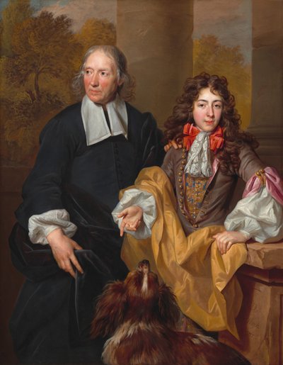Ritratto di un giovane e il suo tutore, 1685 da Nicolas de Largillière