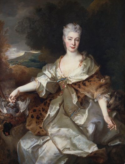 Ritratto della Contessa di Noirmont come Diana da Nicolas de Largillière