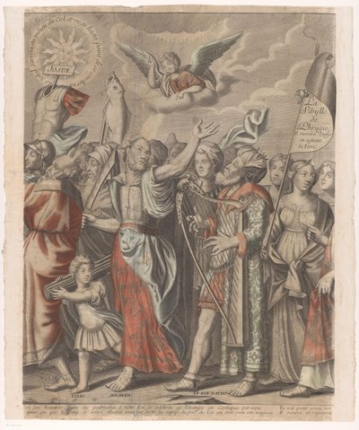 Trionfo di Cristo con figure del Vecchio e Nuovo Testamento (seconda parte) da Nicolas de Larmessin (I)