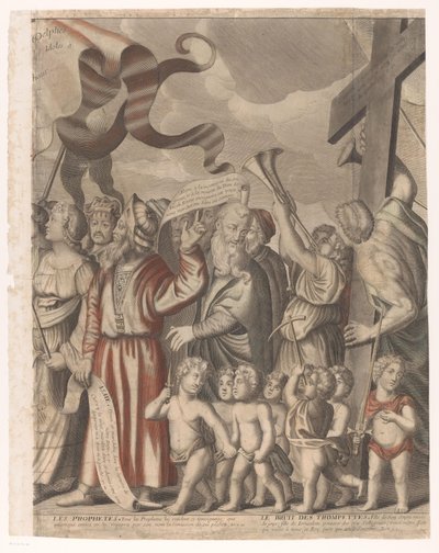 Trionfo di Cristo con figure del Vecchio e Nuovo Testamento (quarto parte) da Nicolas de Larmessin (I)
