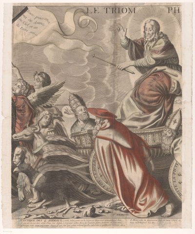 Trionfo di Cristo con figure del Vecchio e Nuovo Testamento (quinto volume) (Le triomphe de Jesus Christ) da Nicolas de Larmessin (I)