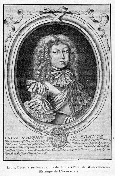 Cabanès, Educazione dei principi012 Luigi, Delfino di Francia, figlio di Luigi XIV e Maria Teresa da Nicolas de Larmessin
