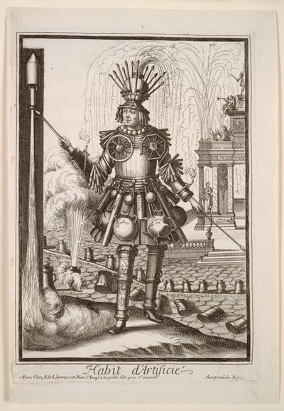 Costumi fantasiosi: Costume del pirotecnico da Nicolas de Larmessin II