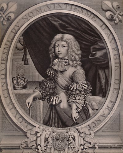 Luigi di Francia, Gran Delfino, da bambino XVII secolo 1894 da Nicolas de Larmessin II