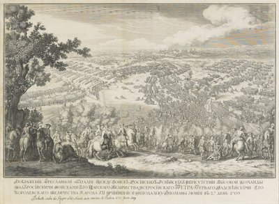 La Battaglia di Poltava del 27 giugno 1709 da Nicolas de Larmessin II