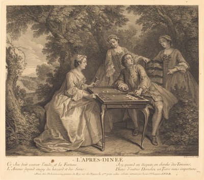 Il dopo pranzo da Nicolas de Larmessin IV after Nicolas Lancret