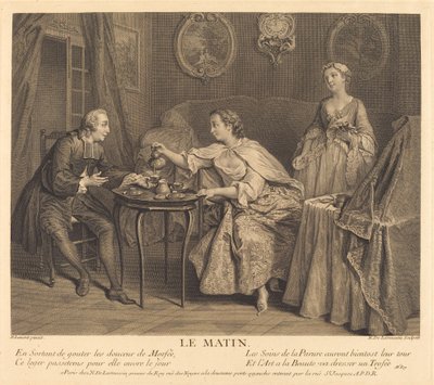 Il Mattino da Nicolas de Larmessin IV after Nicolas Lancret