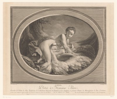 Leda e il cigno da Nicolas de Launay (goudsmid)