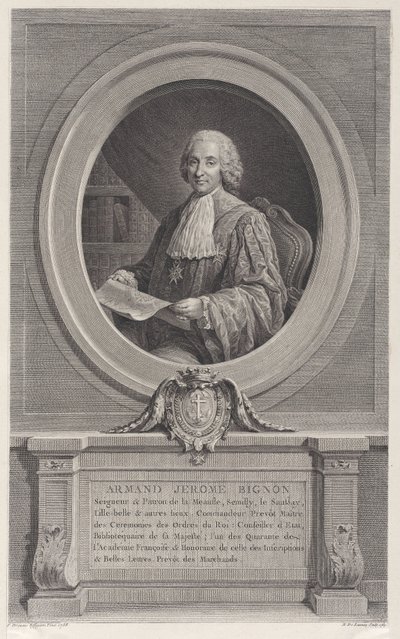 Ritratto di Armand-Jérôme Bignon, 1769 da Nicolas de Launay