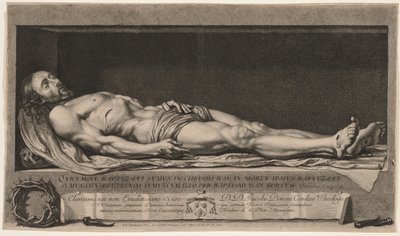 Il corpo di Cristo nel sepolcro da Nicolas de Platte Montagne
