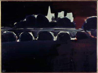 Vista di Parigi di notte da Nicolas de Staël