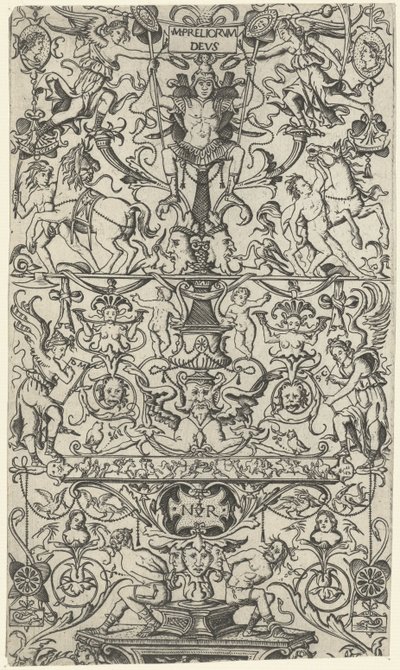 Frammento di pannello ornamentale con Marte da Nicoletto da Modena