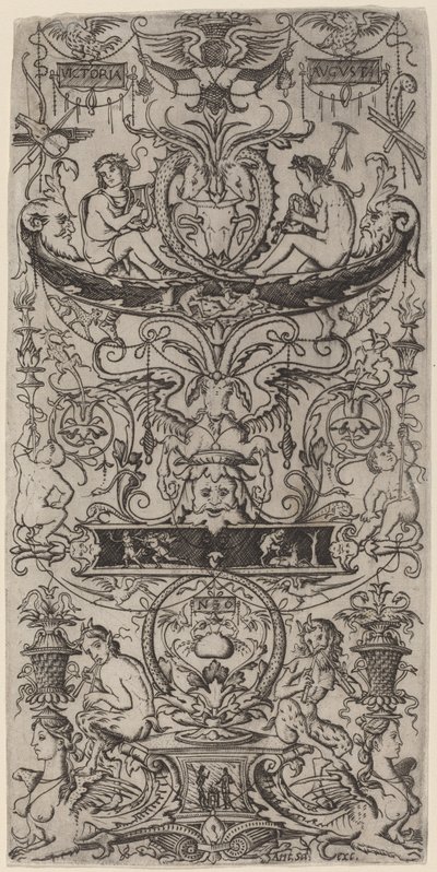 Pannello ornamentale: Victoria Augusta da Nicoletto da Modena