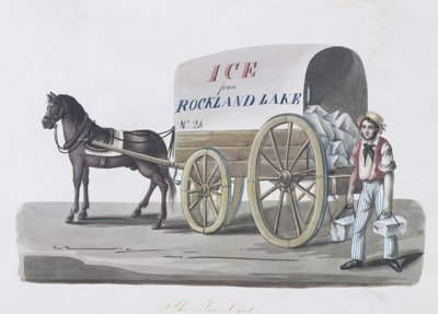 Il carretto del ghiaccio, 1840-48 da Nicolino Calyo