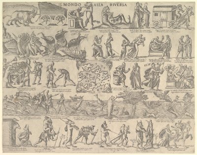 Il mondo alla riversa, 1552-79 da Nicolo Nelli