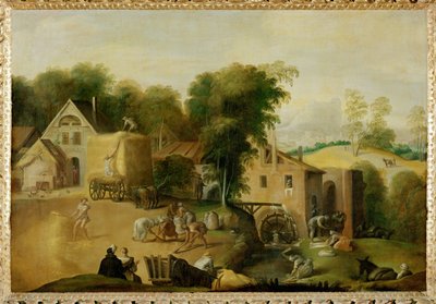 Le vannage du grain - Separare il grano dalla pula ... da Nicolò dell