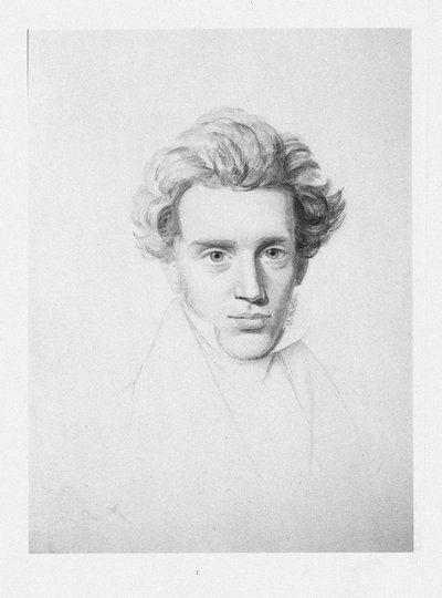 Søren Kierkegaard 1813-1855, c. 1840 da Niels Christian Kierkegaard