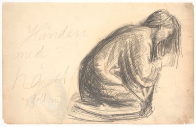 Maria inginocchiata da Niels Larsen Stevns