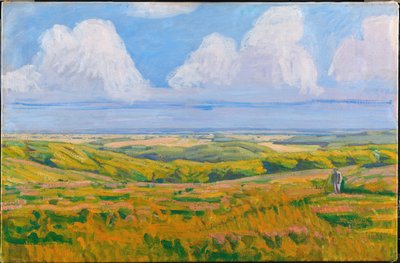 Vista da Korsdalen. Colline di Hammer da Niels Larsen Stevns