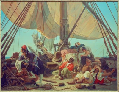 Pirati sul ponte della loro nave da Niels Simonsen