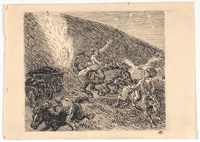 Lavoro preparatorio per i frontoni a Brunde da Niels Skovgaard