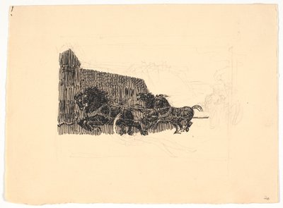 Studio per "Re Abele e i funai" da Niels Skovgaard