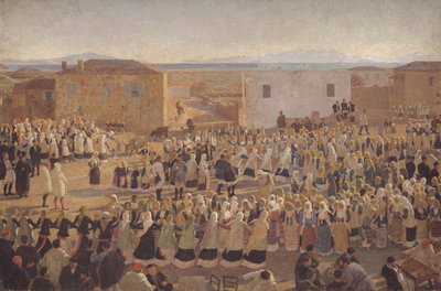 La danza delle donne a Megara da Niels Skovgaard